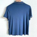 Stars Above Blue Button Front Pajama Sleep Shirt Women's Small NWOT Photo 2