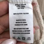 Kut From The Kloth 🔵 SALE 3/$25  BOHO BEIGE TASSEL RAYON TUNIC BLOUSE TOP M Photo 5