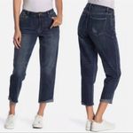 Habitual NWT Balsam Dark Rinse Vale Slant Fray Cuff Slim Boyfriend Cut Jeans 24” Photo 2