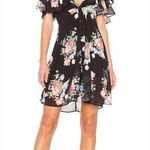 LPA  Button Up Midi Dress in Midnight Roses Photo 0