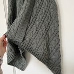 Loft  Grey Cable Knit Open Cascade Sweater Vest XS/S EUC Photo 1