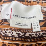 Anthropologie  Brown and Cream Floral Cropped Pants Photo 2