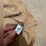 Women's NINETY CLOTHING CO knitted Pleated Boho Y2k Maxi Skirt Tan Photo 4