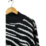 Princess Polly  women's black white mock‎ neck long sleeve cropped sweater S/M Photo 1