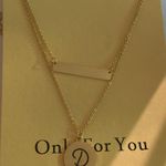 Stainless Steel Letter Tag Pendant Necklace For Women Gold Color Photo 0