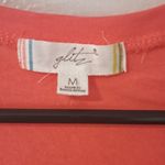 Glits Womens Pullover Cap Sleeve Scoop neck Basic T shirt Orange Medium‎ Photo 2