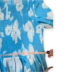 Tuckernuck  Maxi Dress Libby Watercolor Modest Turquoise And White Size Small Photo 7