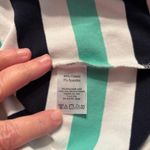 Duffield Lane Mint Green/Black/White Stripe Sleeveless Midi Shift Dress Size M Green Size M Photo 4