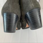 Dune London  Perdy boots women's 6 gray suede leather side zip block heel ankle Photo 5