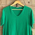 NWT Manta Del Lago Maxi Dress Sz Medium Green Lagenlook Artsy Photo 1