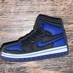 Crocs Air Jordan 1 Blue/White/Black Croc Jibbitz New Photo 0