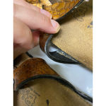 Birkenstock ‎ Birki's Sandals Sz 38 7 5 Copper Bronze Snakeskin Print Shoes Photo 6