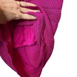 Bebe  Crochet Bandage Bodycon Midi Dress Fuchsia Pink size XS Photo 4