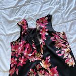 Dana Buchman  Red Floral Flower Womens Size Medium Sleeveless Mini Dress Office Photo 9