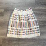 Anthropologie Multicolor Patterned Skirt Akemi + Kin Beaded Natural Embroidered Photo 1