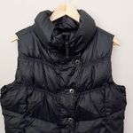 prAna  | Molly Down Filled Full Zip Puffer Vest Black Snap High Neck | Size XL Photo 2