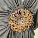 Baby Phat  Vintage Green Medallion Top Size L Photo 3