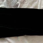 Discreet Vintage velvet black velour button down front ties blouse, one size Photo 15