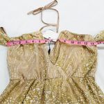 Hello Molly NWT  Shimmer Please Bronze Sparkle Romper Photo 3