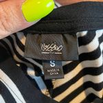Mossimo Supply Co Mossimo Women’s Black & White Sleeveless Striped Shark Bite Dress Size Small Photo 6