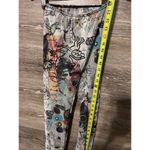 Artsy Leggings Mesh Cat Small Women Street wear Hip Hop Paint Graffiti Costume Photo 10
