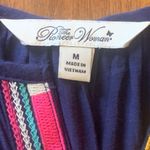 Pioneer Woman Dress Medium Navy Blue Embroidered Detail Bohemian Casual Photo 1