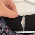 Joie  Everla Floral Dress Black Blue Purple Floral Snakeskin Sleeveless Mini S Photo 12