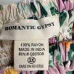 ROMANTIC GYPSY Tank Top Multicolored Smocked Bodice Sleeveless Size 3X Green Photo 8