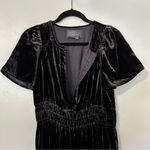Anthropologie Somerset Velvet Maxi Dress Womens Small Black Photo 4
