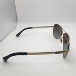 Coach  Stefanie Gold & Brown Aviator Polarized Sunglasses Photo 8