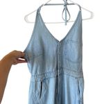 Universal Threads NEW UNIVERSAL THREAD Denim Halter Maxi Dress Light Blue Wash Size 00 Boho Chic Photo 3