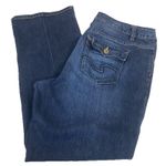Faded Glory Vtg  20W Western Bootcut Dark Blue Denim Spandex Stretch Jean Pockets Photo 1
