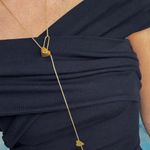 ADORNIA SAFETY PIN LARIAT NECKLACE Silver Photo 0