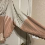 Aerie Co-Ord Lounge Quarter Zip Crop Hoodie In Dip Dye Natural Sz XXL Photo 3