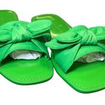 Kate Spade Green Bernadette Bow Tie Flat Sandals Size 5.5 NWOB Photo 6