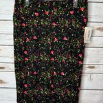 LuLaRoe 👑 Cassie Skirt. Black/Floral print M NWT Photo 0