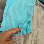Fresh Produce Light Blue Aqua Turquoise Cropped Capri Pants cotton linen L Photo 6