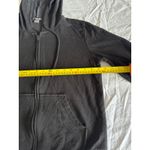 Eddie Bauer Black Full-Zip Hoodie Sweatshirt — Drawstring Hood, Kangaroo Pocket, Photo 3