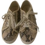 Torrid  Platform Sneaker Women's Size 8W Snakeskin Print Beige Brown Preowned Photo 1