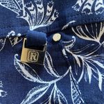 Rafaella  Comfort Navy White Pull-On Crop 22" Inseam Pants Size 10 EUC #4826 Photo 2