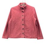 LL Bean Sherpa Fleece Jacket Salmon Large Pink Photo 0