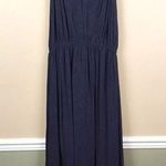 World Market Women’s Floral Metallic Print Boho Split Neck Sleeveless Maxi Dress Size undefined Photo 0