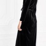 & Other Stories & OTHER STORIES Crushed Velvet Wrap Dress In Black Photo 1