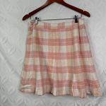 Brooks Brothers Pink Plaid Tartan Country Club Linen Skirt Womens 10 Photo 3