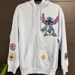 Disney ’S Stitch Licensed Character Full Zip Hoodie Sweatshirt Adult Sz L NWT Photo 0