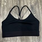 Champion Duo Dry Black Sports Bra with Metallic Strappy Accents Photo 0