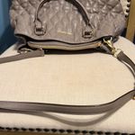 Vera Bradley Taupe Quilted Leather Emma Satchel Photo 6