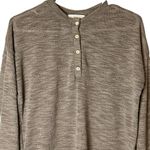 Aritzia  Talulah Tan Polyester‎ Rayon Spandex Blend Henley Women’s Small #21236 Photo 2