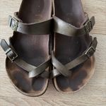 Birkenstock Mayari Mocha 38 / Size 7 Womens Brown Slip On Slides Used Photo 0