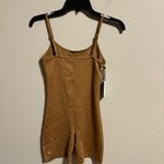 Aritzia NWT TNA TnaGLOSS™ Rhythm 7" Romper in Caramelized Brown- Size XS Photo 6